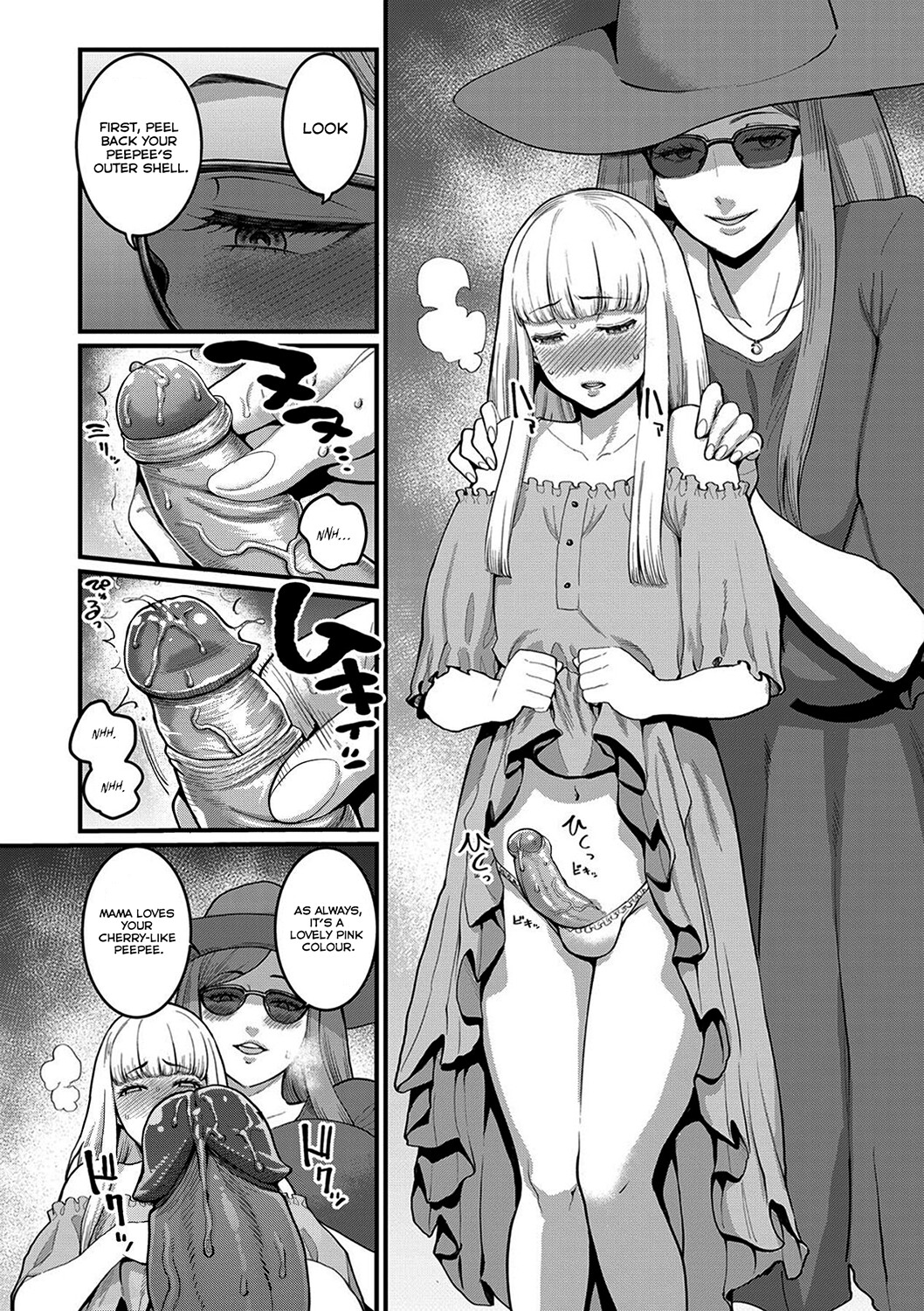 Hentai Manga Comic-Me and my mom in public crossdressing sex-Read-6